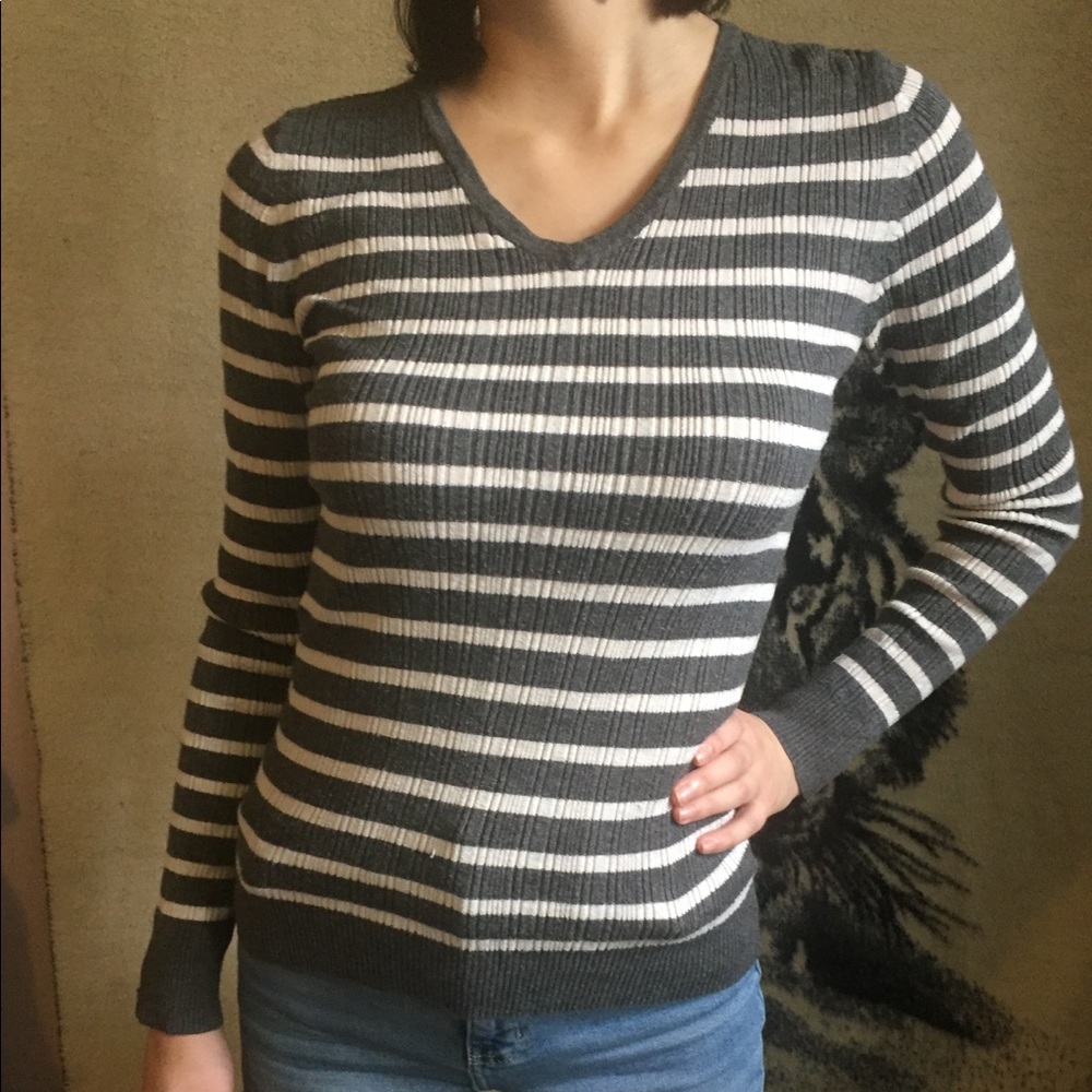 George striped long sleeve size small
